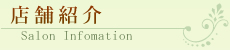 店舗紹介 Salon Infomation
